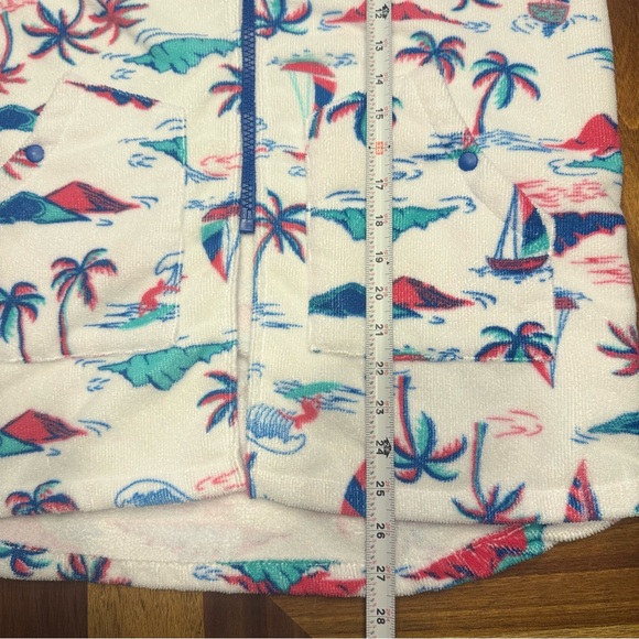 Tommy Bahama Blue and White Tropical Cover-Up pool beach vacation - Picture 5 of 6
